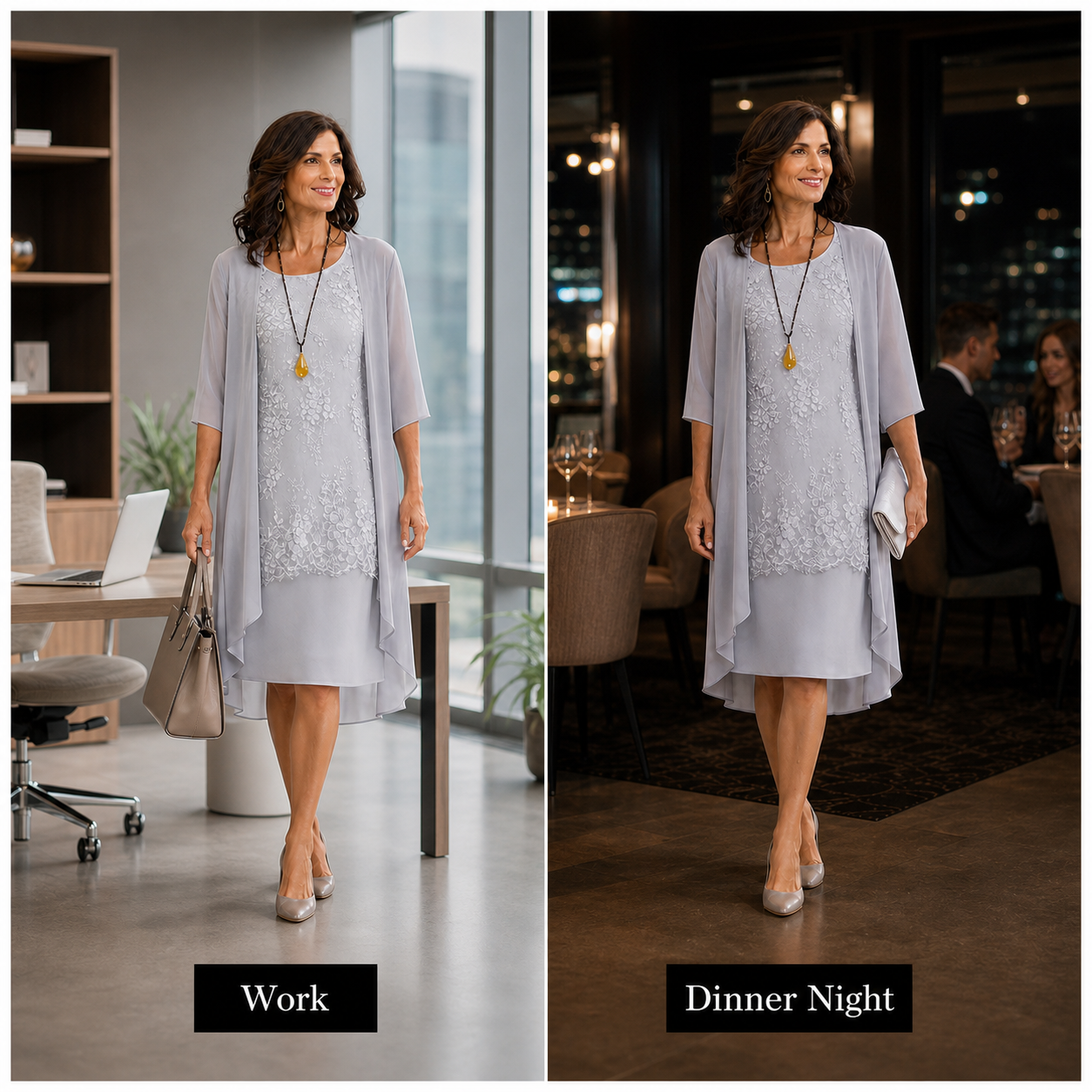 Rina Donadelli™ Koordinovaný sukňový set pro bezstarostnou eleganci