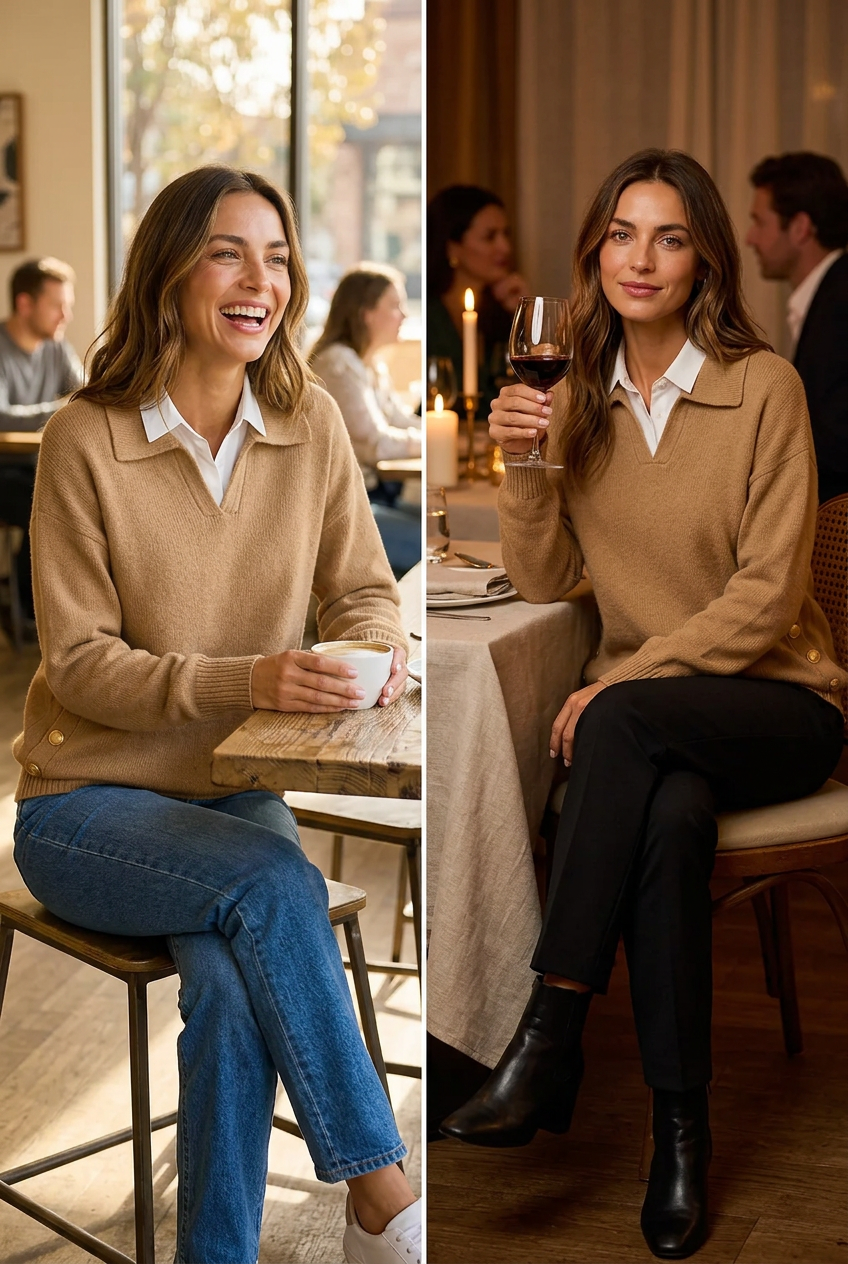 Rosangela Davoli™ Pohodlný svetr pro bezstarostný styl