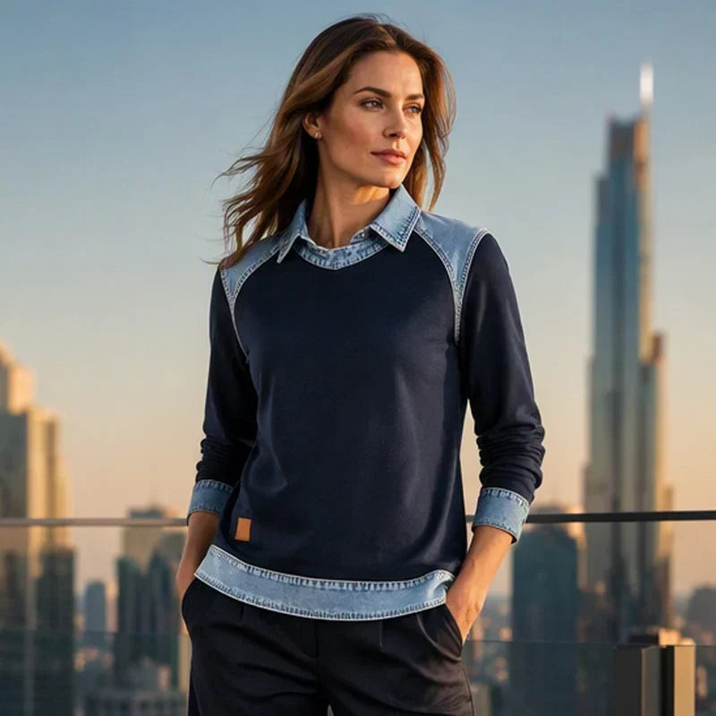 Rossana Casali™ Patchworková mikina pro bezstarostný styl