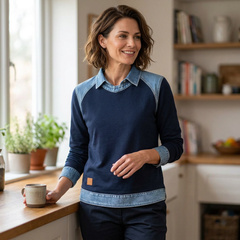 Rossana Casali™ Patchworková mikina pro bezstarostný styl