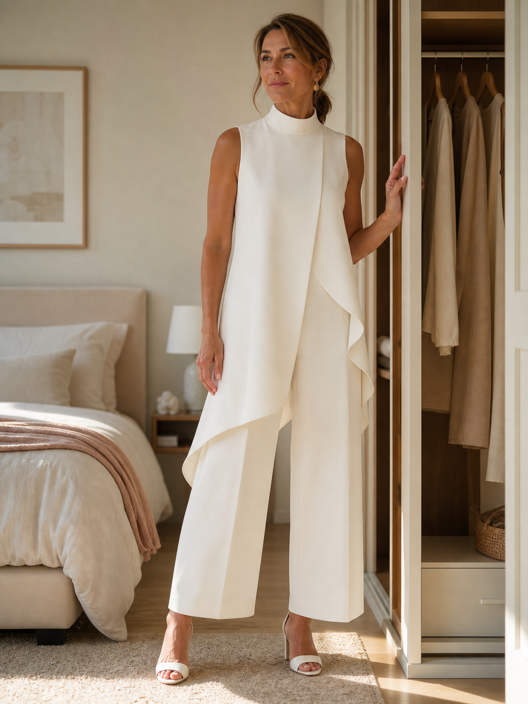 Sabrina Provenzano™ Tvarující set s vysokým výstřihem pro bezúsilnou eleganci