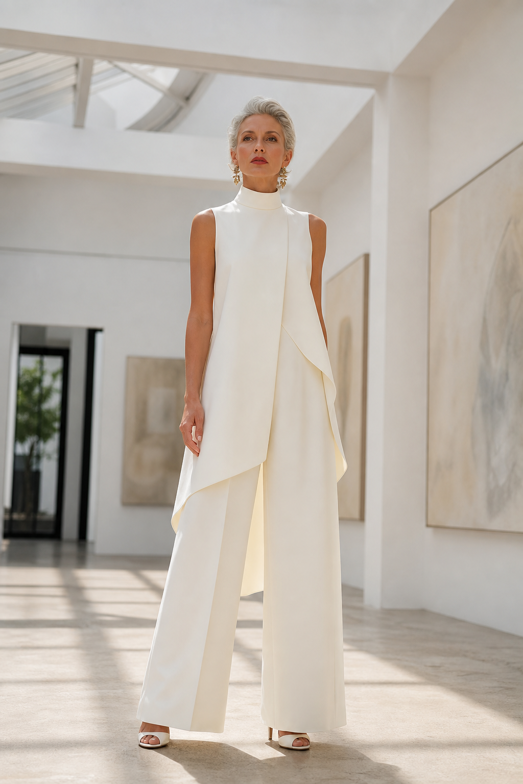 Sabrina Provenzano™ Tvarující set s vysokým výstřihem pro bezúsilnou eleganci