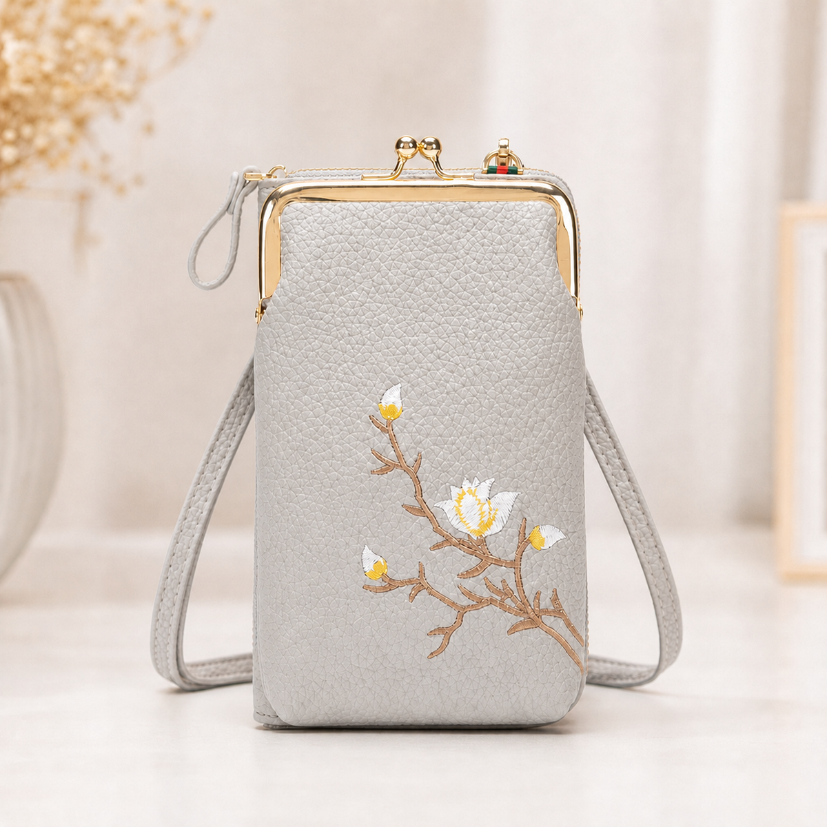 Seraphine Lux™ Kompaktní crossbody peněženka pro každodenní potřeby
