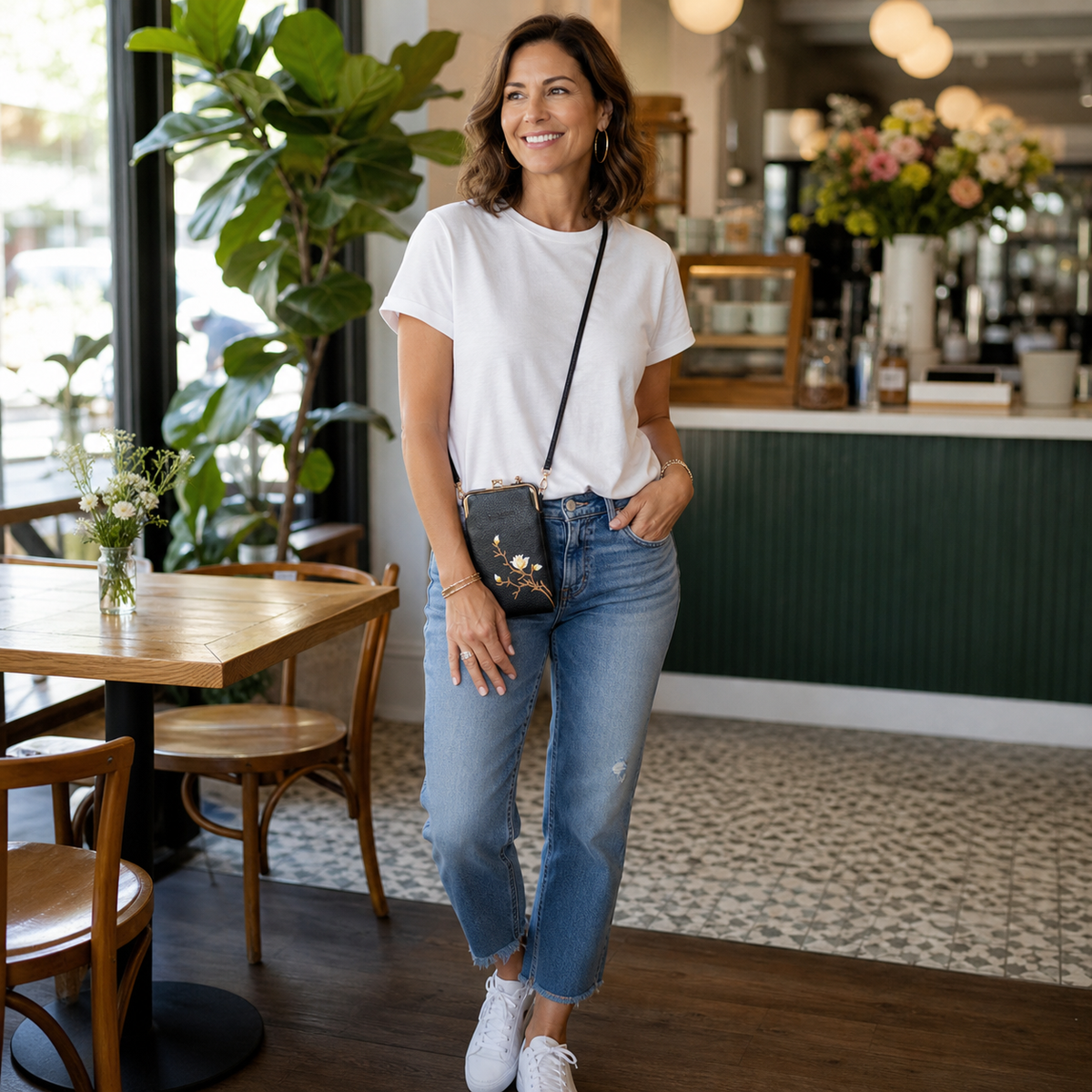 Seraphine Lux™ Kompaktní crossbody peněženka pro každodenní potřeby