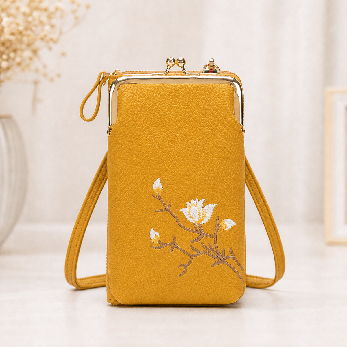 Seraphine Lux™ Kompaktní crossbody peněženka pro každodenní potřeby