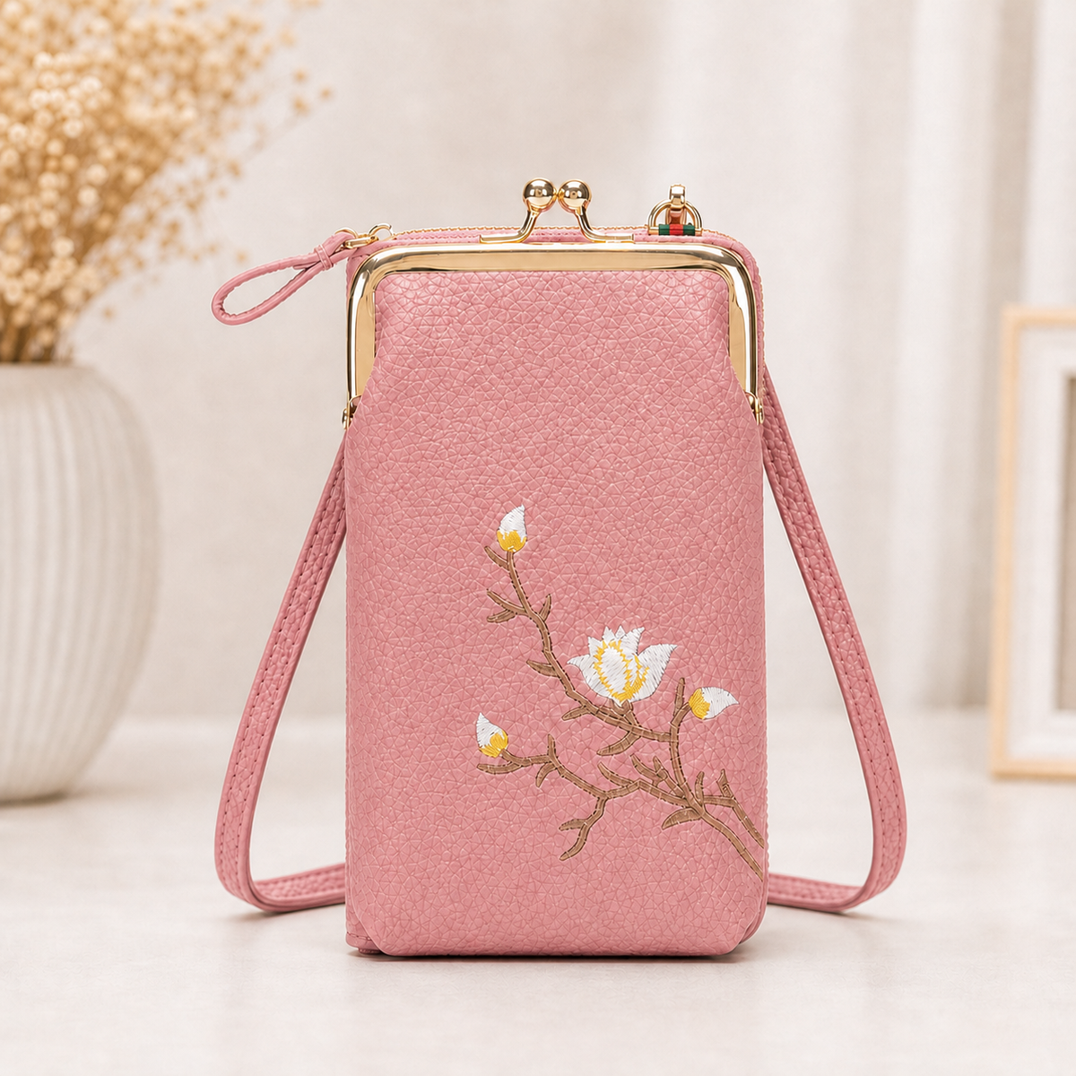 Seraphine Lux™ Kompaktní crossbody peněženka pro každodenní potřeby
