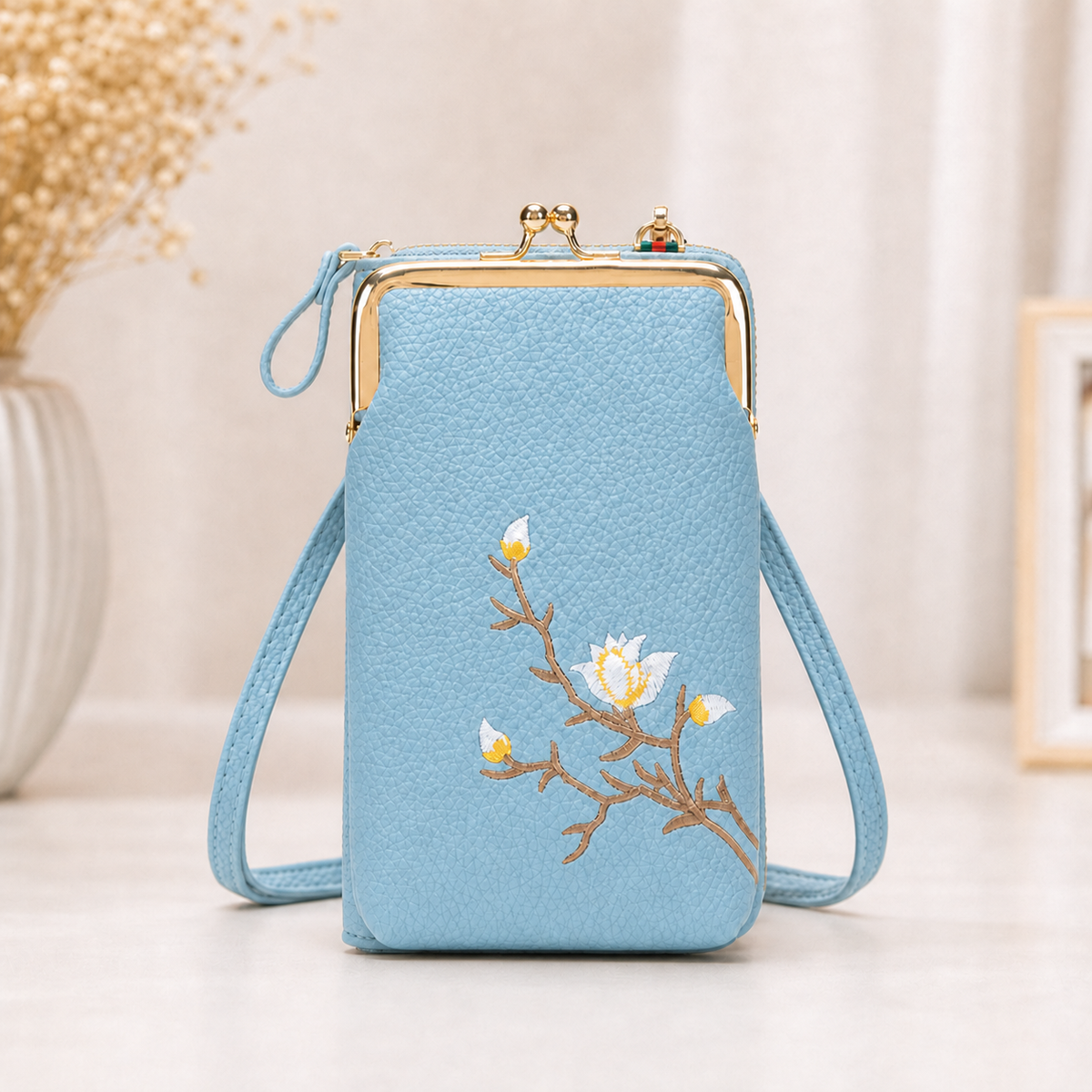 Seraphine Lux™ Kompaktní crossbody peněženka pro každodenní potřeby