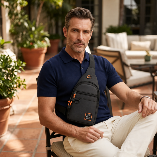 SlingGuard™ Vícekapesní crossbody taška přes rameno pro cestování na cestách