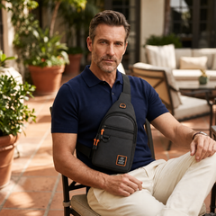 SlingGuard™ Vícekapesní crossbody taška přes rameno pro každodenní nošení