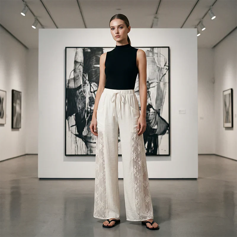 Tiziana Tosi™ Elegantní krajkové kalhoty pro každodenní pohodlí
