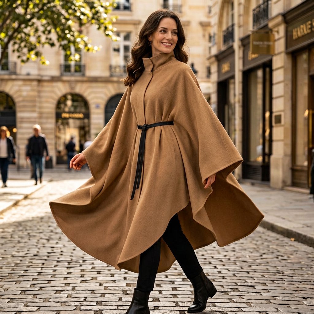 Tonia Fiorentino™ Kapový kabát pro bezstarostnou eleganci