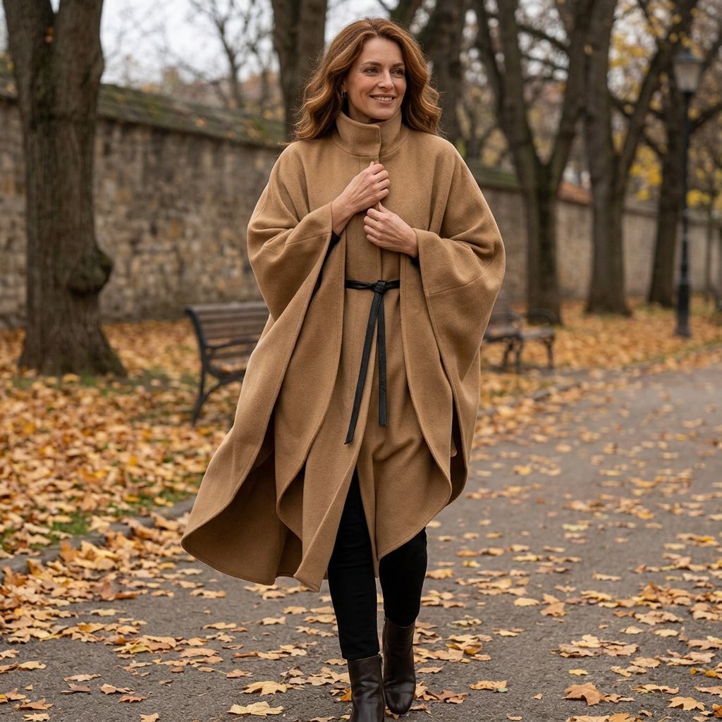 Tonia Fiorentino™ Kapový kabát pro bezstarostnou eleganci
