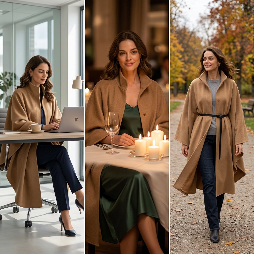 Tonia Fiorentino™ Kapový kabát pro bezstarostnou eleganci