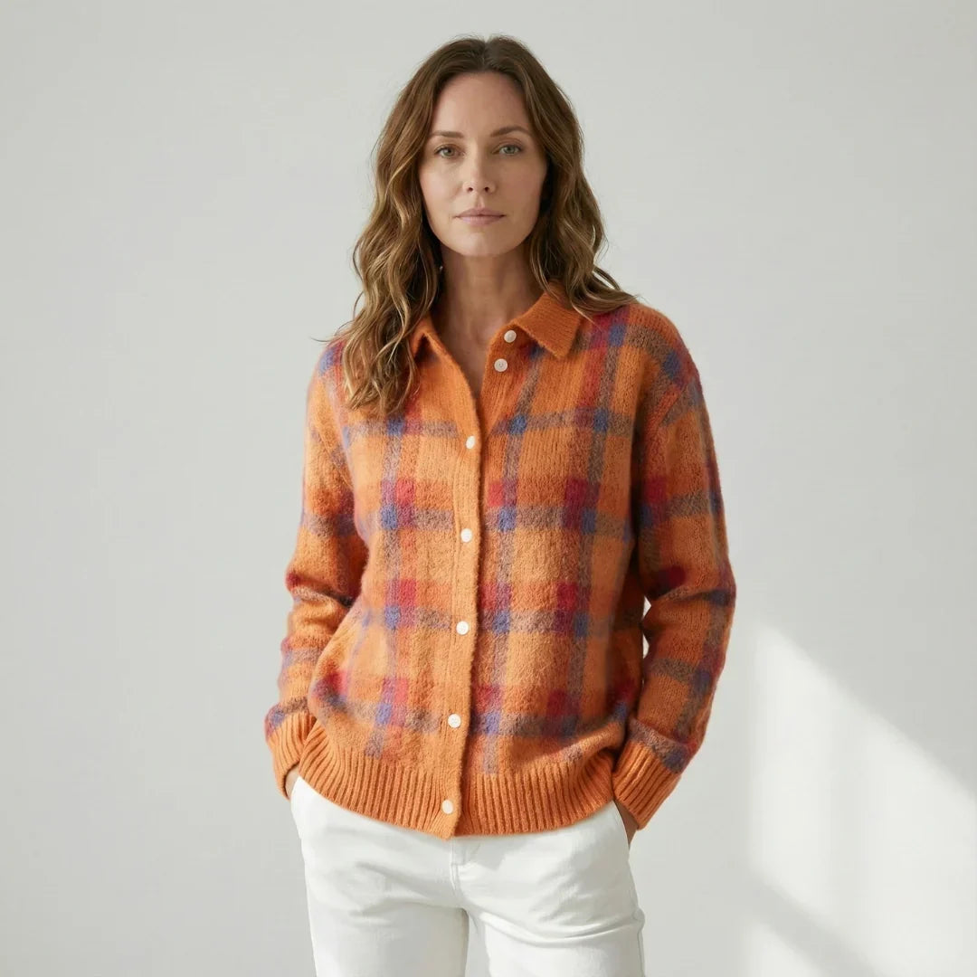 Valentina Grossi Soft Shirt - main front view of soft layering shirt