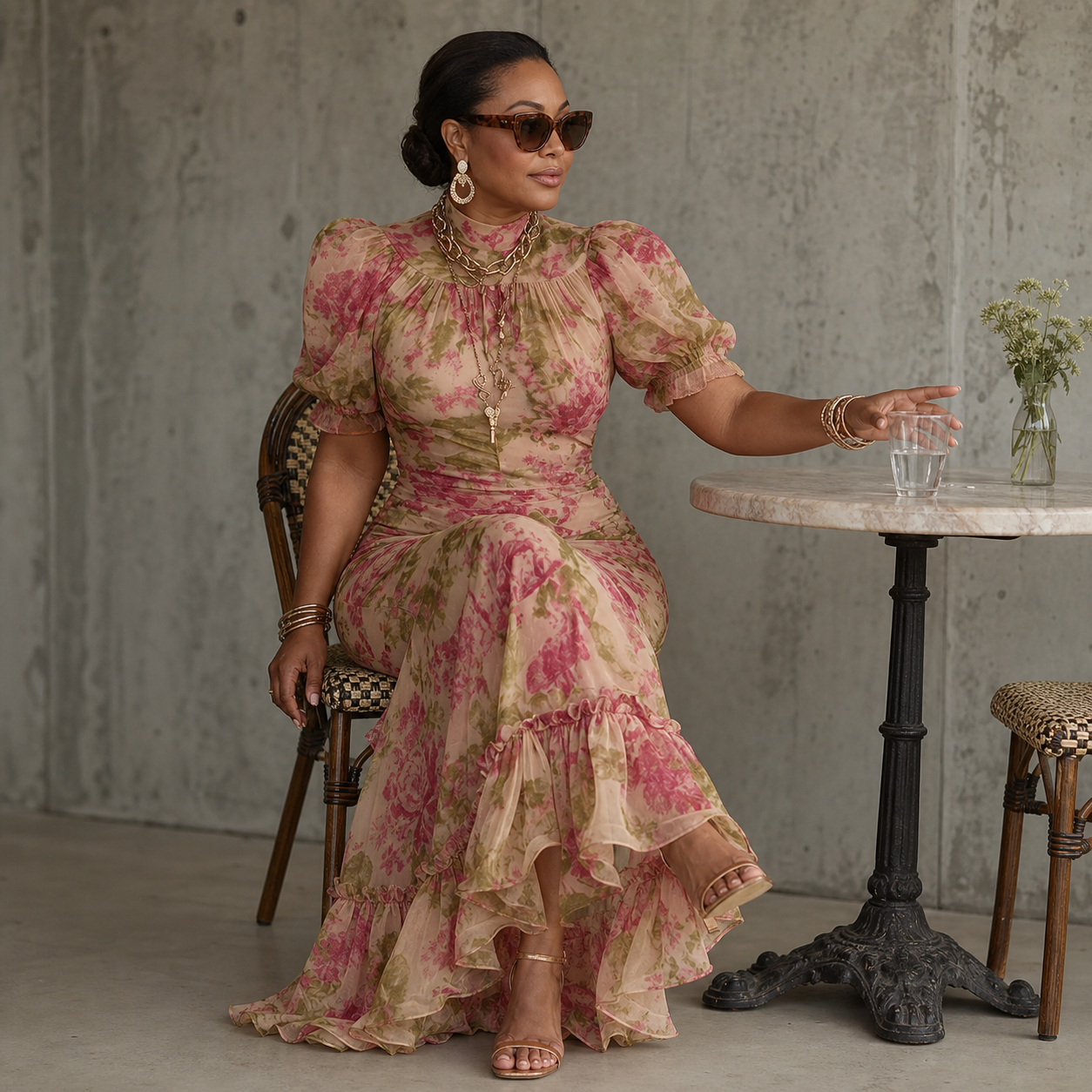 Valentina Petrelli™ Lichotivé květinové maxi šaty pro bezstarostnou eleganci
