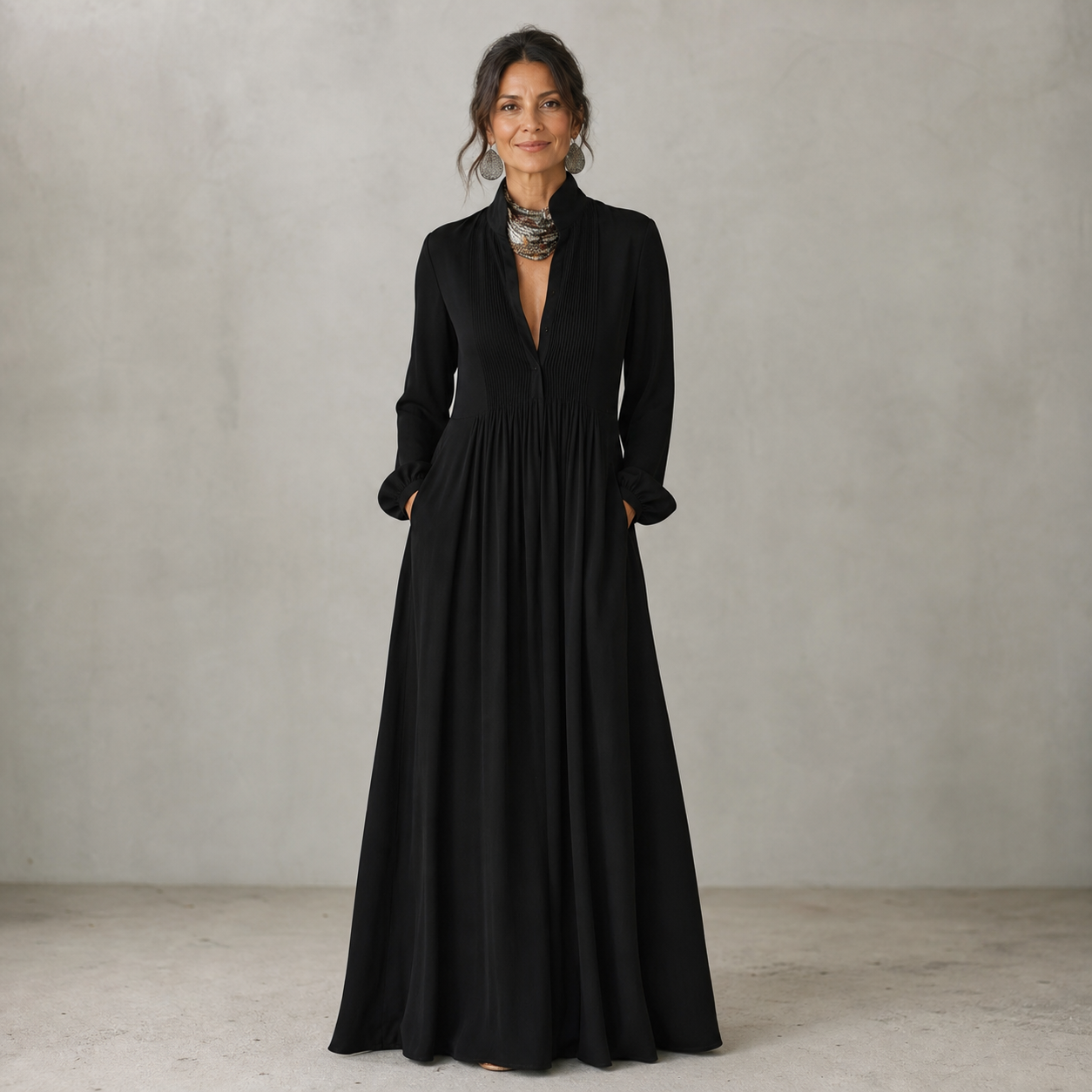 Valentina Vecchietti™ Prodyšné maxi šaty pro bezstarostný styl