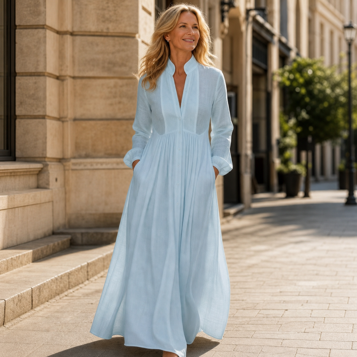 Valentina Vecchietti™ Prodyšné maxi šaty pro bezstarostný styl