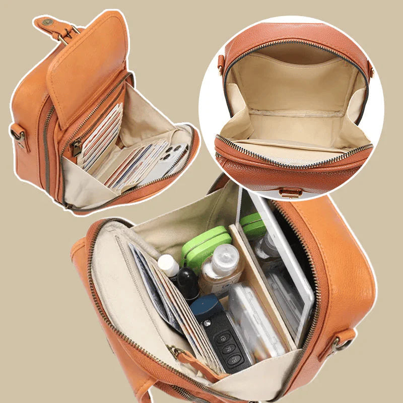 Vincross Vintage Mini Messenger Bag - back view showing adjustable shoulder strap