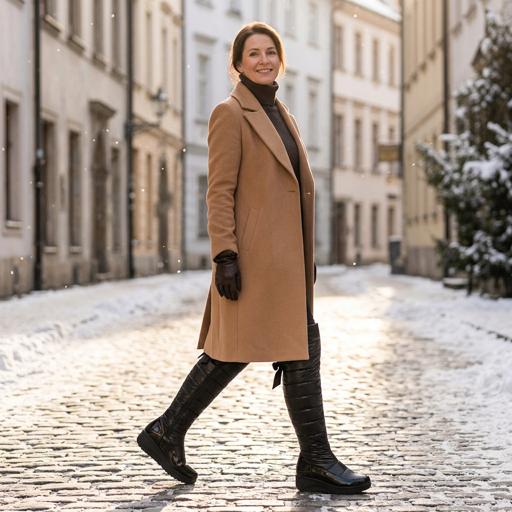 Violetta Spadaro™ Útulné zimní boty s elegantní mašlí