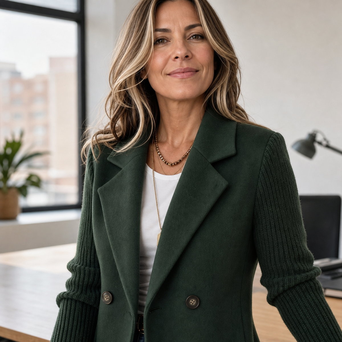 Wanda Cusano™ Sako z jemného materiálu pro elegantní pohodlí každého dne