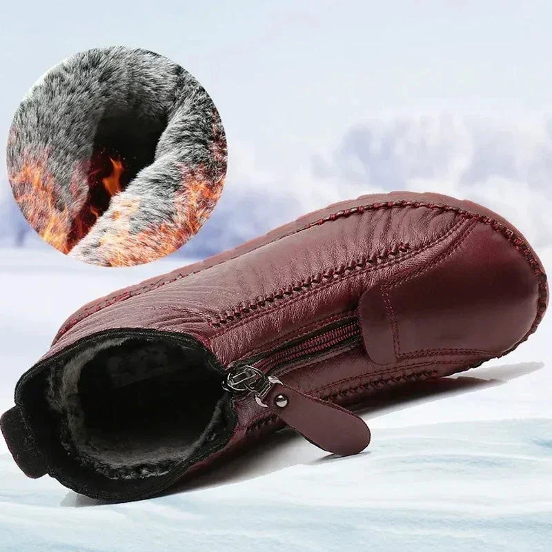 Winterella™ Útulné zimní kotníkové boty na zip