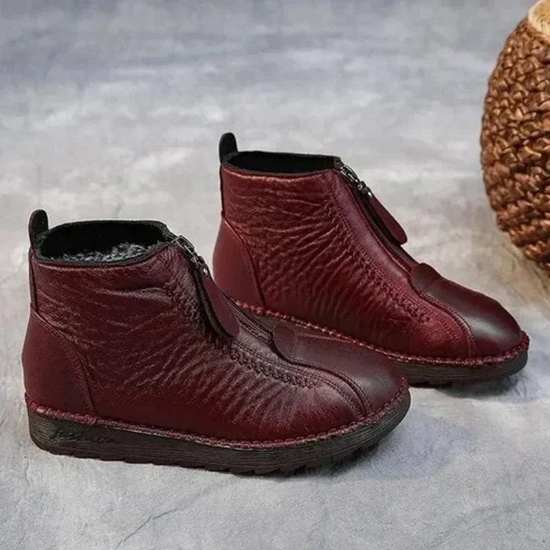 Winterella™ Útulné zimní kotníkové boty na zip