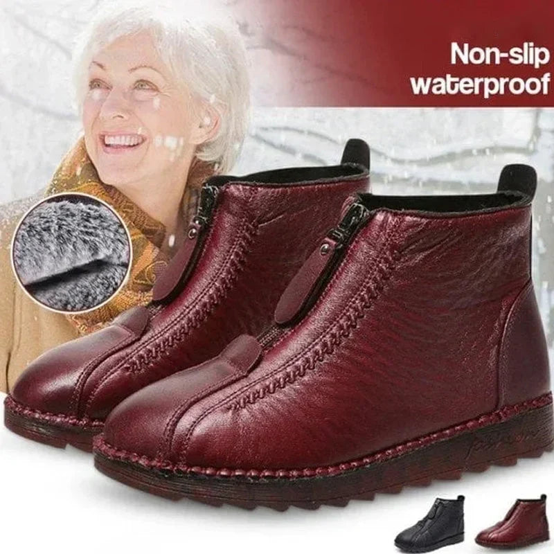 Winterella Cozy Zippered Winter Ankle Boots - main product view