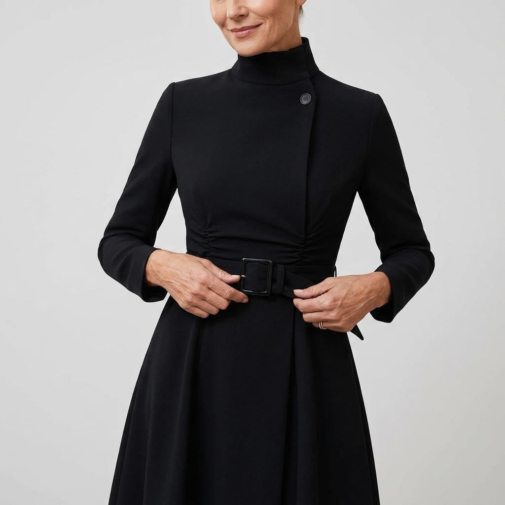 Yara Balducci™ Šaty s páskem pro bezstarostnou eleganci
