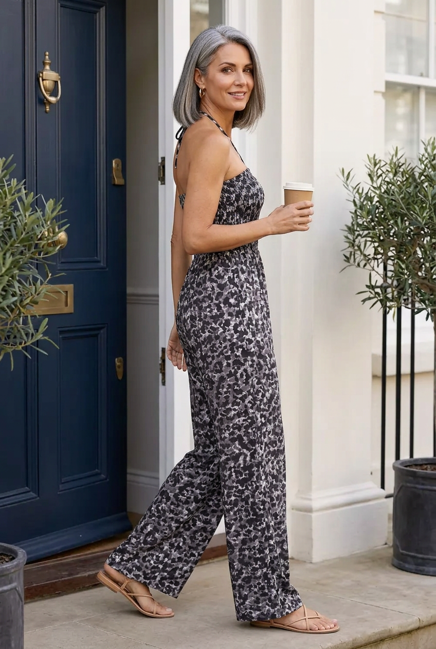 Yara Barbieri™ Volný leopardí overal pro bezstarostný styl