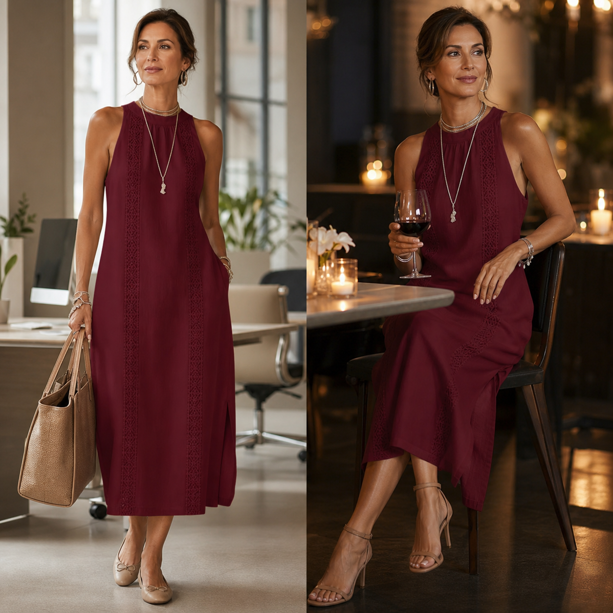 Zaira Zanardi™ Univerzální midi šaty pro bezstarostný styl